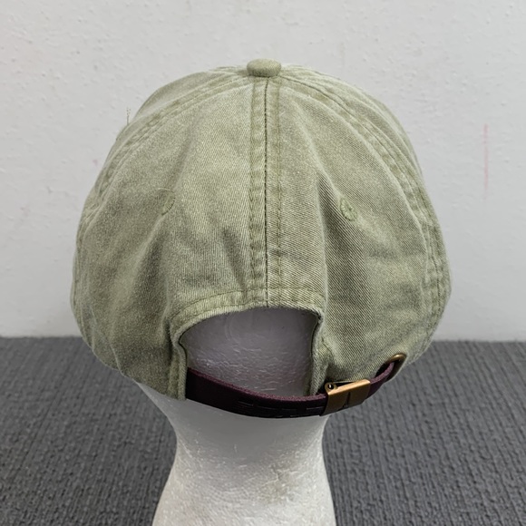 The Hang Out Bar & Grill Baseball Hat Unisex Adjustable Olive Green Strapback - Picture 7 of 15